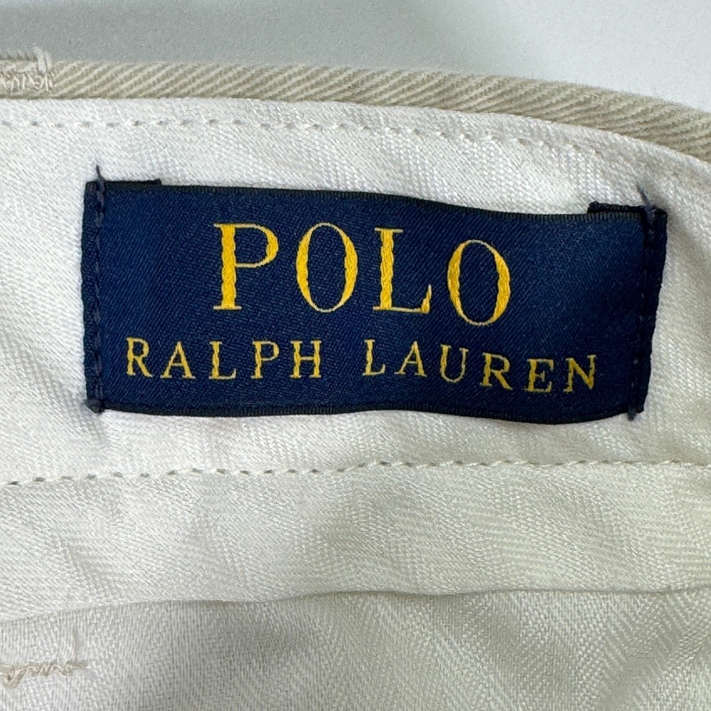 Polo Ralph Lauren Mens Chinos Pants 34x32 Khaki Classic Fit 100% Cotton Casual - Picture 8 of 16